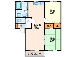 パ－クハイツ野田Ａ棟の物件間取画像